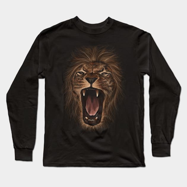 Roar of Rage Long Sleeve T-Shirt by opawapo